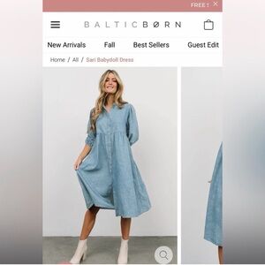 Baltic Born Lilac Long Sleeve Dress